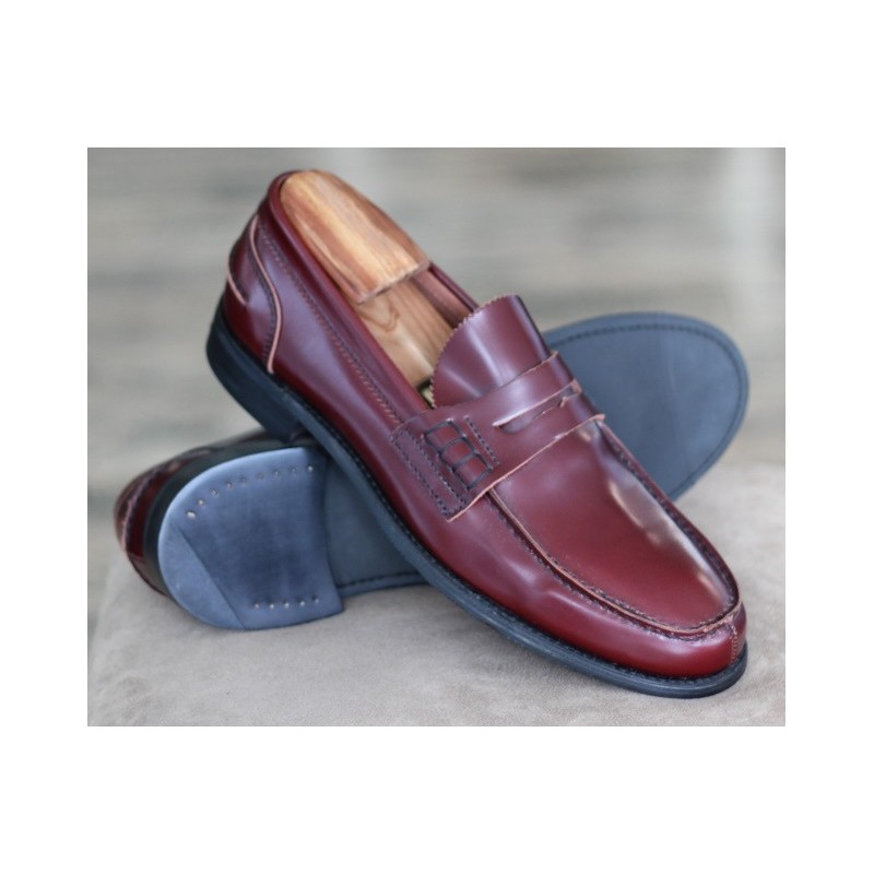 Cheaney J1299-5 Specials burgundy split-toe penny loafer Cheaney J1299-5 Specials burgundy split-toe penny loafer