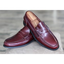 Cheaney J1299-5 Specials burgundy split-toe penny loafer