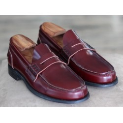 Cheaney J1299-5 Specials burgundy split-toe penny loafer
