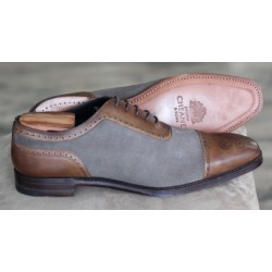 Cheaney Specials J1599-5 grey/brown 5 eye semi brogue