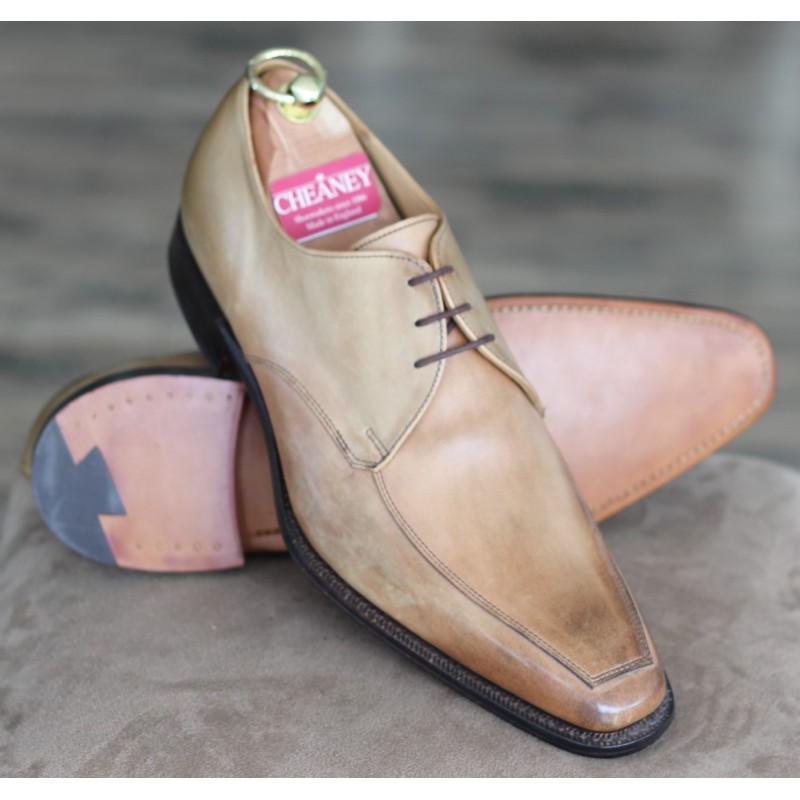 J699-55 Cheaney Factory Clearance 3 eye tan apron derby J699-55 Cheaney Factory Clearance 3 eye tan apron derby