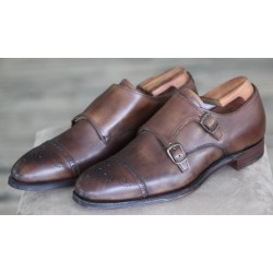 Cheaney Specials J1599-14 brown semi brogue double monk