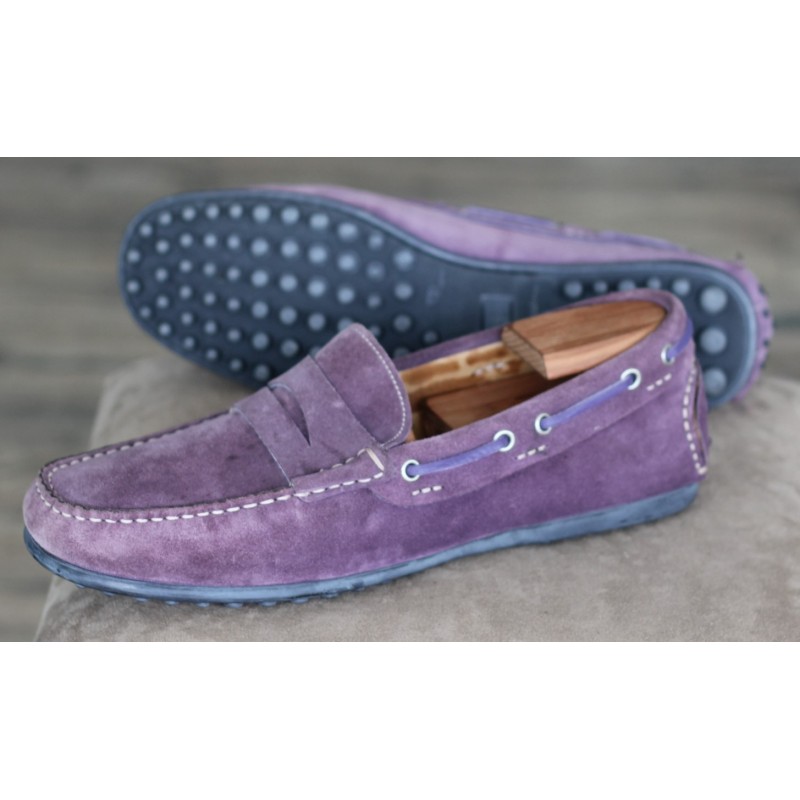 Cheaney Specials J999-8 lilac suede driving shoe