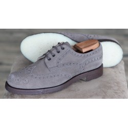 Cheaney Specials J999-32 grey suede 4 eye brogue derby