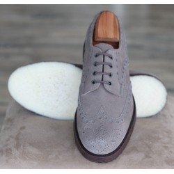 Cheaney Specials J999-32 grey suede 4 eye brogue derby