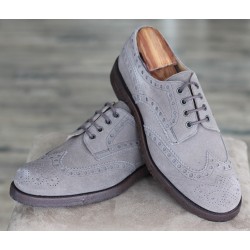Cheaney Specials J999-32 grey suede 4 eye brogue derby