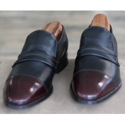 Barker Specials B1299-32 black/burgundy slip on