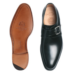Cheaney Moorgate black monk leather sole