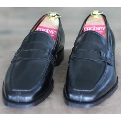 Cheaney Specials J1299-56 black split-toe apron loafer