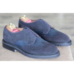 Cheaney Specials J1299-64 navy blue suede 5 eye derby