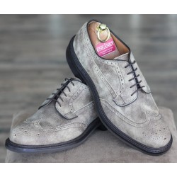 Cheaney Specials J1299-72 grey suede 5 eye derby brogue