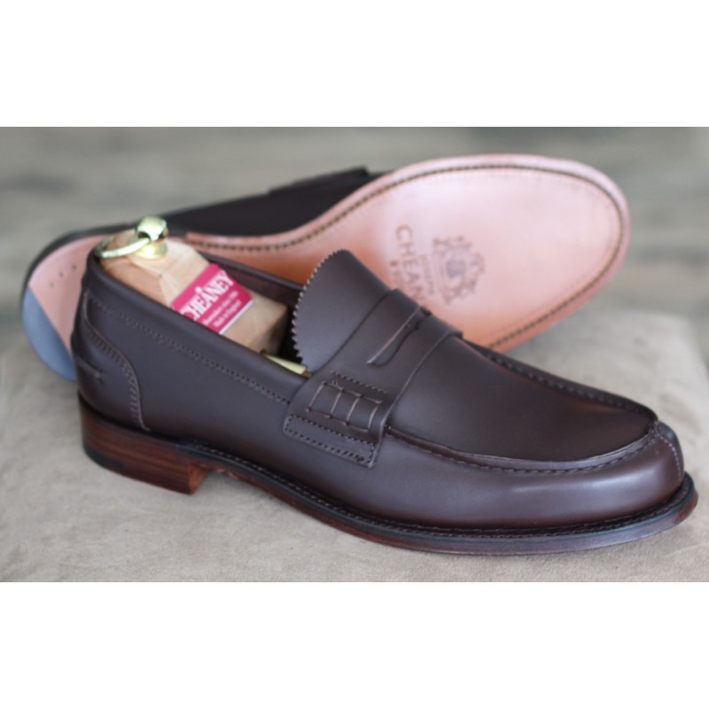 Cheaney Specials J1299-94 dark brown penny loafer Cheaney Specials J1299-94 dark brown penny loafer