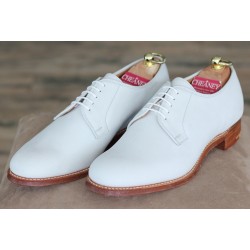 Cheaney Specials J1299-105 white nubuck 5 eye derby
