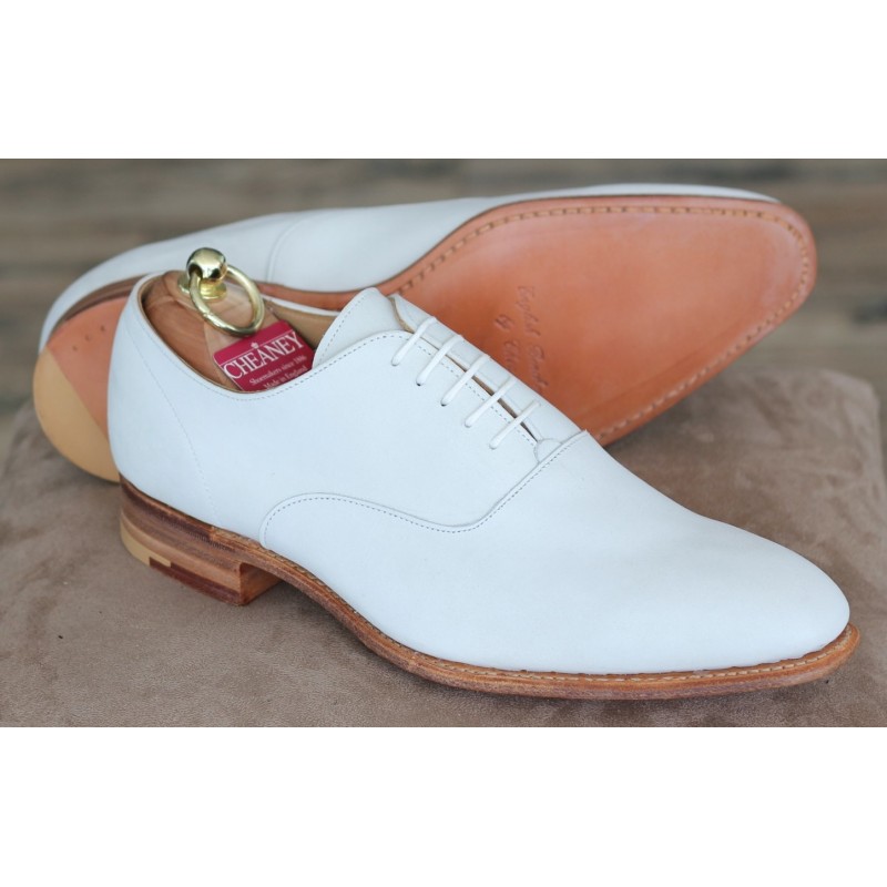 Cheaney Specials J1299-112 white nubuck 5 eye oxford Cheaney Specials J1299-112 white nubuck 5 eye oxford