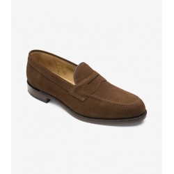 Loake Imperial L brown suede loafer