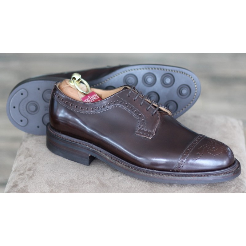 Cheaney Specials J1599-108 dark brown 5 eye semi brogue derby Cheaney Specials J1599-108 dark brown 5 eye semi brogue derby