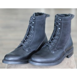 Cheaney Specials J1599-190 black grain/suede 8 eye winter boot