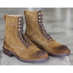 Cheaney Specials J1599-214 tan suede 10 eye lace boot