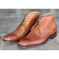 Cheaney Factory Clearance J699-100 brown 3 eye chukka boot
