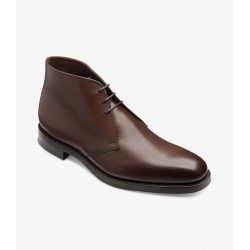Loake Pimlico dark brown calf 3 eye chukka boot Dainite sole