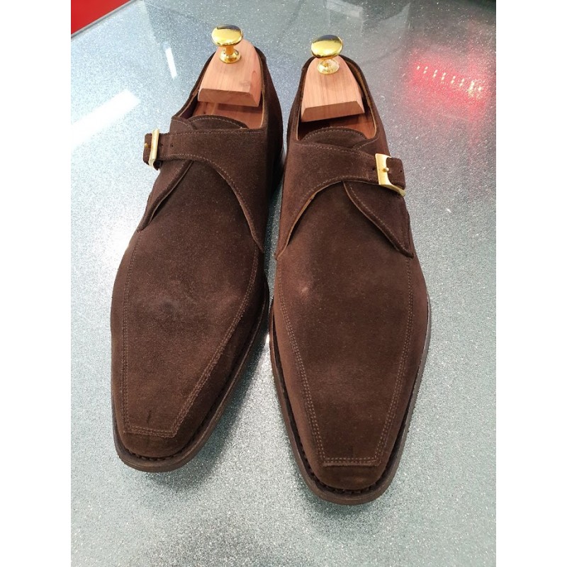 Cheaney J699-112 specials brown suede monk slip-on