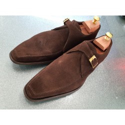 Cheaney J699-112 specials brown suede monk slip-on
