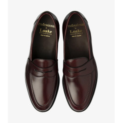 Loake Imperial R burgundy calf loafer