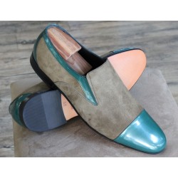 Morissette 32647 green suede/patent